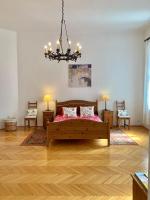 Posteľ alebo postele v izbe v ubytovaní Central Budapest Apartment VÁCI UTCA