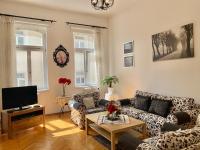 Televízia a/alebo spoločenská miestnosť v ubytovaní Central Budapest Apartment VÁCI UTCA