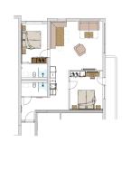 Plán poschodí v ubytovaní Appartement Pension Strolz