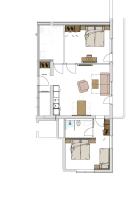 Plán poschodí v ubytovaní Appartement Pension Strolz
