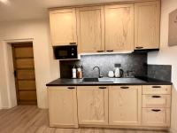 Kuchyň nebo kuchyňský kout v ubytování Apartmány Panorama Harrachov