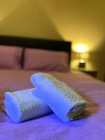 Posteľ alebo postele v izbe v ubytovaní Marisa City Center Nafplio Apartment