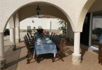 A balcony or terrace at Villa Salt Lake near city and beach
