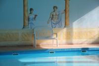 Bazén v ubytování Exklusives Ferienhaus mit Schwimmbad und Sauna nebo v jeho okolí