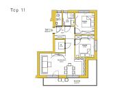 Plán poschodí v ubytovaní Sun Hill