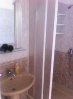 a bathroom with a shower and a sink at Apartment Žarko in Brna