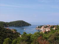 a view of a bay with boats in the water at Apartment Žarko in Brna