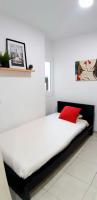 Postel nebo postele na pokoji v ubytování Cozy apartament in the heart of Santa Cruz