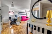 Posteľ alebo postele v izbe v ubytovaní Apartament Gwiazda Perła Krynicy