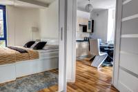 Kuchyňa alebo kuchynka v ubytovaní Apartament Gwiazda Perła Krynicy