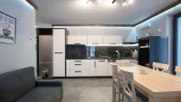 Kuchyň nebo kuchyňský kout v ubytování Apartamenty Sun & Snow Siedlisko Palenica