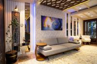 A seating area at Castle Old Town Hotel