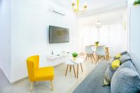 Televízia a/alebo spoločenská miestnosť v ubytovaní Alonso de Palencia City Center Apartment