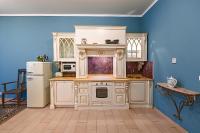Kuchyň nebo kuchyňský kout v ubytování Apartment Biskupska