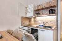 Kuchyň nebo kuchyňský kout v ubytování Haus Inselanker Kajüte 07