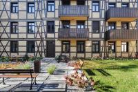 Vonkajšia záhrada v ubytovaní Witkacownia Apartament z parkingiem
