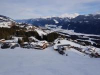 an aerial view of a ski resort in the snow at Panorama Chalet in Mittersill
