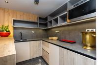Kuchyň nebo kuchyňský kout v ubytování Apartmány U Vinice