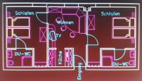 Plan piętra w obiekcie Appartements Bergheim