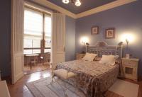 Postel nebo postele na pokoji v ubytování Hotel Villa de Luarca