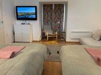 Telewizja i/lub zestaw kina domowego w obiekcie Corte Apartman