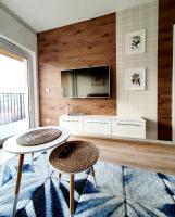 Posedenie v ubytovaní Apartament Szyszka Izerski Resort - strefa z sauną