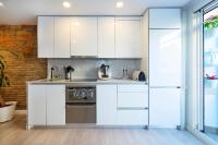 A kitchen or kitchenette at Del Parque Flats Especerias Balcony