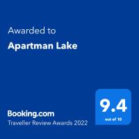 Certifikát, ocenenie alebo iný dokument vystavený v ubytovaní Apartman Lake