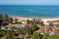 an aerial view of a resort and the beach at Gooddays Lanta Beach Resort SHA in Ko Lanta