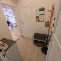 Kuchyň nebo kuchyňský kout v ubytování Get Prague Flat Slovenska
