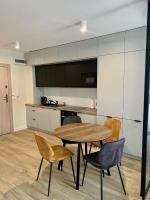 Kuchyň nebo kuchyňský kout v ubytování APARTAMENTY PIANO POLNA 28