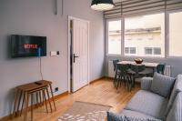 A television and/or entertainment centre at No 8 Galata