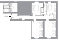 Plán poschodí v ubytovaní Elegant Aparment Vittorio City Center