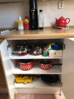 Kuchyň nebo kuchyňský kout v ubytování Apartmán u Míši