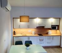 Kuchyň nebo kuchyňský kout v ubytování Maya Apartment
