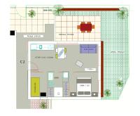 Půdorys ubytování VivaBien Playa I - Apartamentos junto al mar