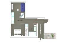 Půdorys ubytování VivaBien Playa I - Apartamentos junto al mar