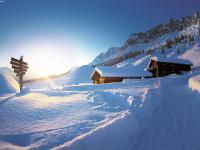 Lovely Chalet in Maria Alm with Terrace v zime