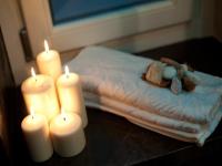 Łóżko lub łóżka w pokoju w obiekcie Tabula Maris B&B