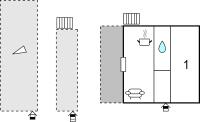 Plan piętra w obiekcie One-Bedroom Apartment In Stari Grad