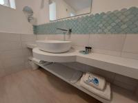 Koupelna v ubytování Hotel Guarracino