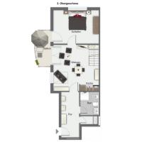 Půdorys ubytování Villa Augusta Wohnung 13