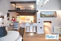Kuchyň nebo kuchyňský kout v ubytování Cuencaloft el mirador del pintor