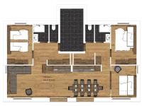 The floor plan of Apartment near ski area