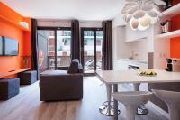 A seating area at Habitat Apartments ADN