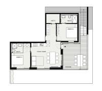 Plán poschodí v ubytovaní Apartment Fitsch