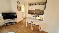 Kuchyň nebo kuchyňský kout v ubytování Apartment Blochmann-Cárre
