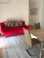 Posezení v ubytování Holiday apartment in Punat with loggia, air conditioning, WiFi, washing machine 4534-1