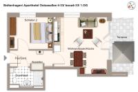 Půdorys ubytování Aparthotel Ostseeallee Aparthotel Ostseeallee 4-33