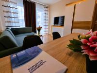 Televízia a/alebo spoločenská miestnosť v ubytovaní Apartamenty w Gąskach - 365PAM